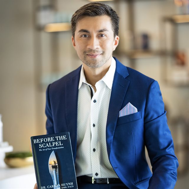 Dr. C. Carson Huynh, MD, DMD, FACS, FAACS — Dual Board-Certified Maxillofacial & Facial Plastic Surgeon, Zen Artist & Author